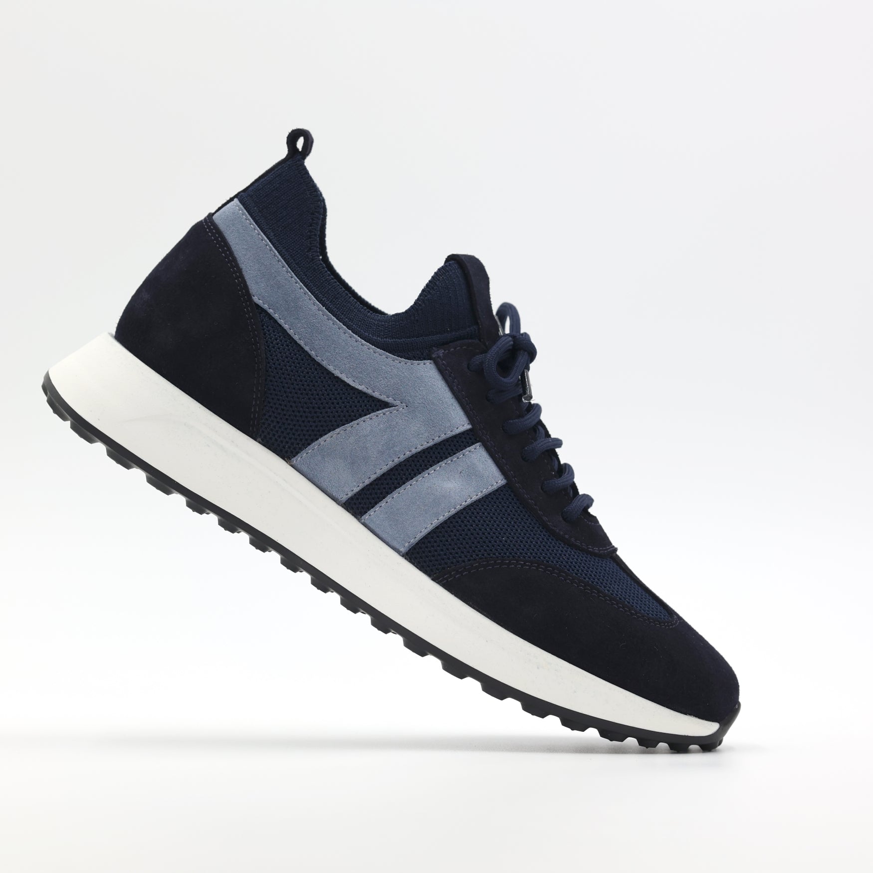 Almond | Donkerblauw suède