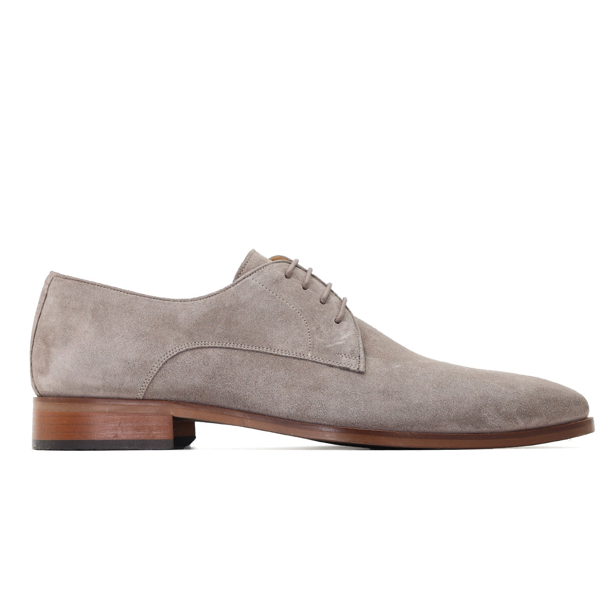Just2ofus trouwschoenen | Taupe suède